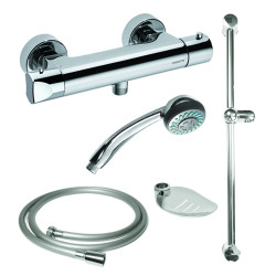 Kit de douche avec mitigeur thermostatique et Accessoire (réf. 75108)