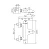 Mitigeur thermostatique de bain douche ea150 choc thermique
