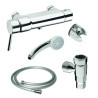 MASTERMIX Kit douche ref 75112 : douchette, support, raccord, flexible 850 mm