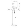 MODUL'MIX mitigeur hospitalier cartouche EP h100 s150 bec fixe ou orientable (réf. 75125)