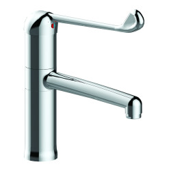 MODUL'MIX mitigeur hospitalier céramiqueØ40 h100 s200 bec fixe ou orientable