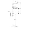 MODUL'MIX mitigeur hospitalier cartouche EP h200 s150 bec fixe ou orientable