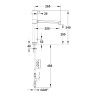 MODUL'MIX mitigeur électronique secteur h200 s250 bec fixe ou orientable (réf. 75156)