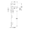 MODUL'MIX mitigeur électronique pile h100 s200 bec fixe ou orientable