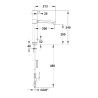 MODUL'MIX mitigeur électronique pile h200 s200 bec fixe ou orientable (réf. 75169)