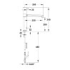 MODUL'MIX mitigeur électronique pile h200 s250 bec fixe ou orientable