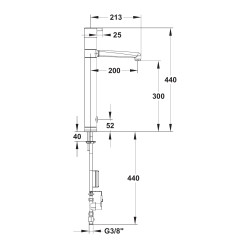 MODUL'MIX mitigeur électronique pile h300 s200 bec fixe ou orientable (réf. 75175)