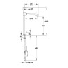 MODUL'MIX mitigeur électronique pile h300 s200 bec fixe ou orientable (réf. 75175)