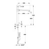 MODUL'MIX mitigeur électronique secteur h300 s250 bec fixe ou orientable (réf. 75182)