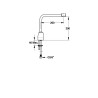 Rejet sur plage à bec tube orientable démontable s200 mm h200 mm