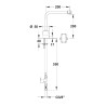 Rejet électronique à pile à bec orientable s200 mm h200 mm