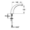 Rejet sur plage à bec fondu fixe s148 mm h122 mm