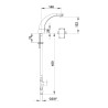 Rejet électronique à pile à bec fixe s146 mm h124 mm