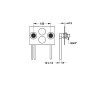 Kit de fixation ea150 raccords à braser tubes cuivre rebouclage ECS G3/4"