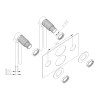Kit de fixation ea150 raccords à braser tubes cuivre rebouclage ECS et EFS G3/4"