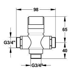 Régulateur thermostatique M G 3/4''
