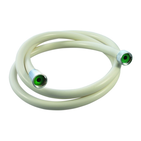 Flexible de douche pvc blanc 1500 mm G1/2''