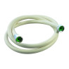 Flexible de douche pvc blanc 1500 mm G1/2''