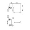 MASTERMIX mitigeur thermostatique d'évier - Bec dessous - Manette haut, logement