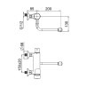 MASTERMIX mitigeur thermostatique d'évier - Bec dessous - Manette bas