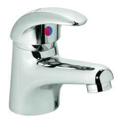 Mitigeur de lavabo bec fixe h 53,5 mm - manette pleine vidage NF