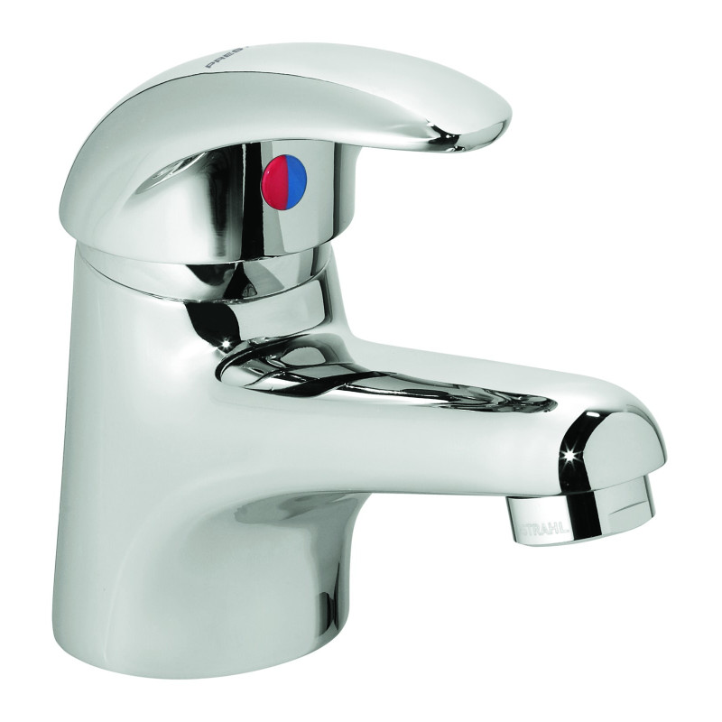 Mitigeur de lavabo bec fixe h 53,5 mm - manette pleine vidage NF