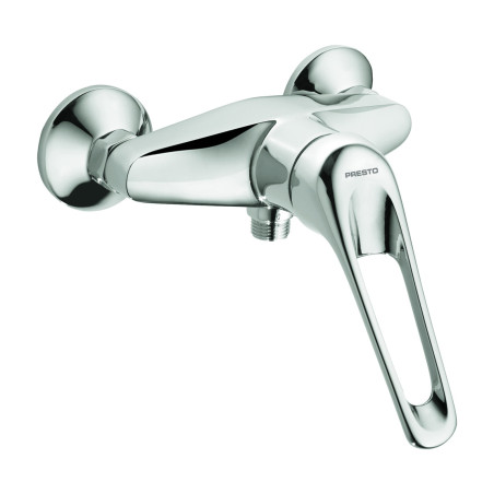 Mitigeur de douche mural avec manette ajourée longue