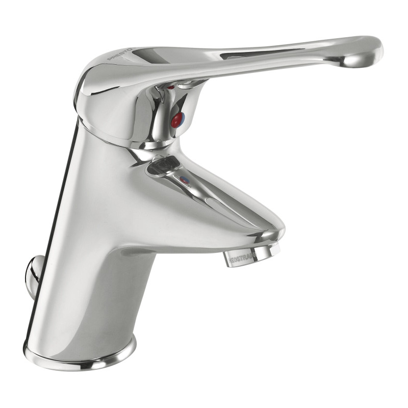 Mitigeur de lavabo bec fixe h 78,5 mm manette ajourée avec vidage