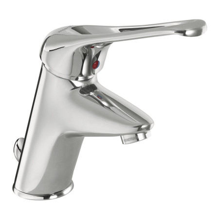 Mitigeur de lavabo bec fixe h 78,5 mm manette ajourée avec vidage