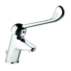 Mitigeur de lavabo bec fixe h 78,5 mm commande coude avec vidage