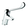 Mitigeur de lavabo bec fixe h 78,5 mm commande coude avec vidage
