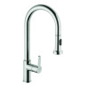 Mitigeur d'évier bec orientable haut manette fil h 195 - douchette extractible