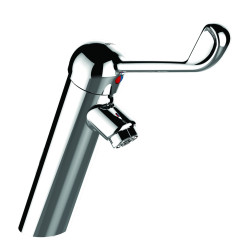 HOPTIM' - Mitigeur lavabo CØ35 h100 mm s108 mm - commande au coude - sans vidage