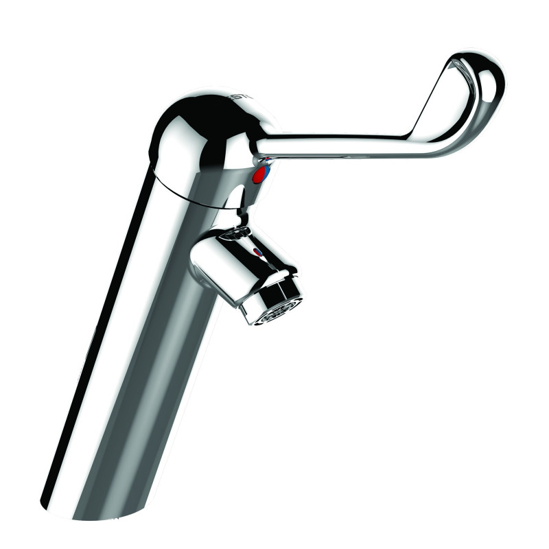 HOPTIM' - Mitigeur lavabo CØ35 h100 mm s108 mm - commande au coude - sans vidage