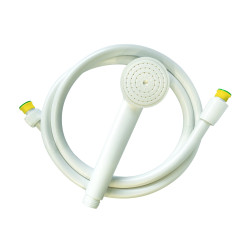 Kit jetable douchette et flexible anneau jaune (x25)