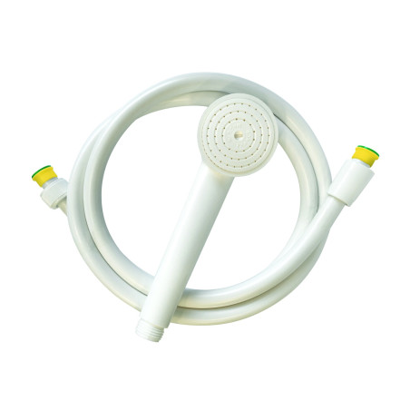 Kit jetable douchette et flexible anneau jaune (x25)