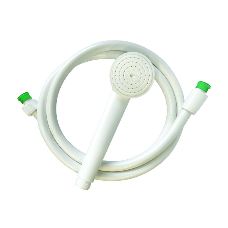 Kit jetable douchette et flexible anneau vert (x25)