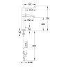 MODUL'MIX mitigeur électronique secteur h200 s150 bec fixe ou orientable (réf. 75870)