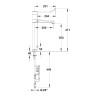 MODUL'MIX mitigeur électronique secteur h300 s200 bec fixe ou orientable (réf. 75880)
