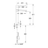 MODUL'MIX mitigeur électronique pile h300 s200 bec fixe ou orientable (réf. 75883)