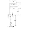 MODUL'MIX mitigeur électronique pile h300 s250 bec fixe ou orientable (réf. 75884)