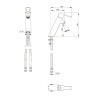 HOPTIM' - Mitigeur lavabo C3 h100 s108 mm - manette pleine - sans vidage