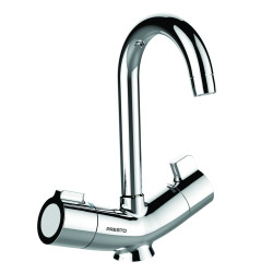 MASTERMIX mitigeur thermostatique de lavabo - Bec orient. - Manette courte ergo