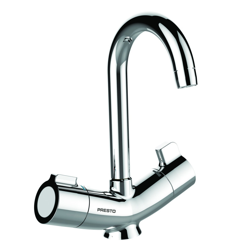 MASTERMIX mitigeur thermostatique de lavabo - Bec orient. - Manette courte ergo