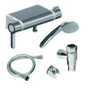 MASTERMIX Kit douche ref 75948 : douchette,support, raccord, flexible 850 mm