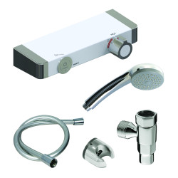 MASTERMIX Kit douche ref 75951 : douchette,support, raccord, flexible 850 mm