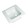 Dalle céramique 600 x 600 mm avec cuve 450 x 400 mm avec vidage