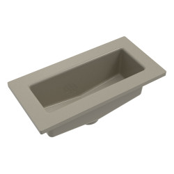 Bac simple gris sans trop-plein 15x30 cm