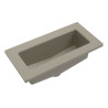 Bac simple gris sans trop-plein 15x30 cm