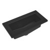 Bac simple noir sans trop-plein 15x30 cm